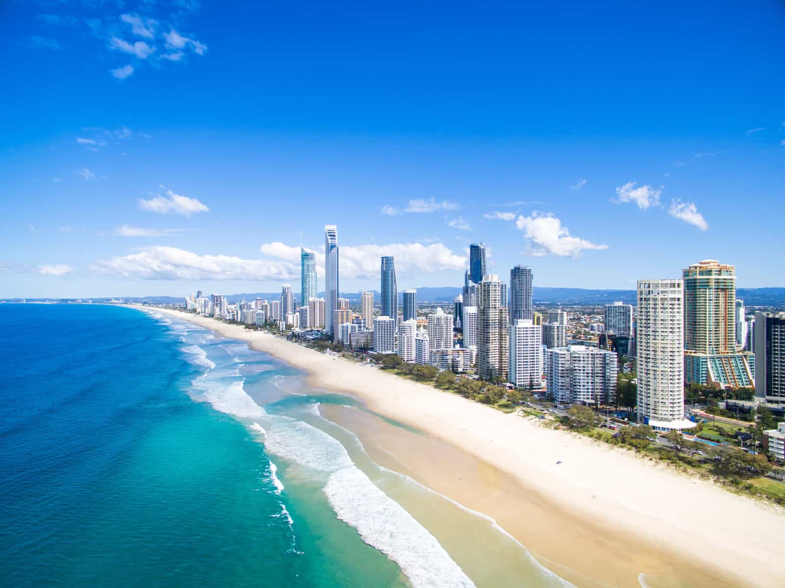 gold coast aerial view