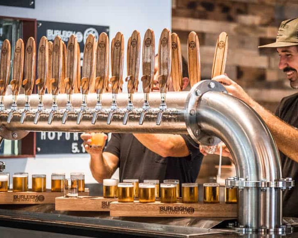 burleigh brewing beer station