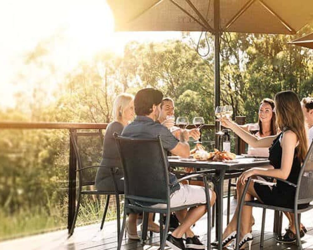 the tuscan terrace at sirromet group lunch
