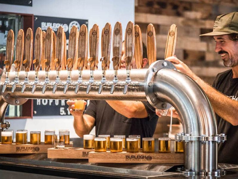 burleigh brewing beer station