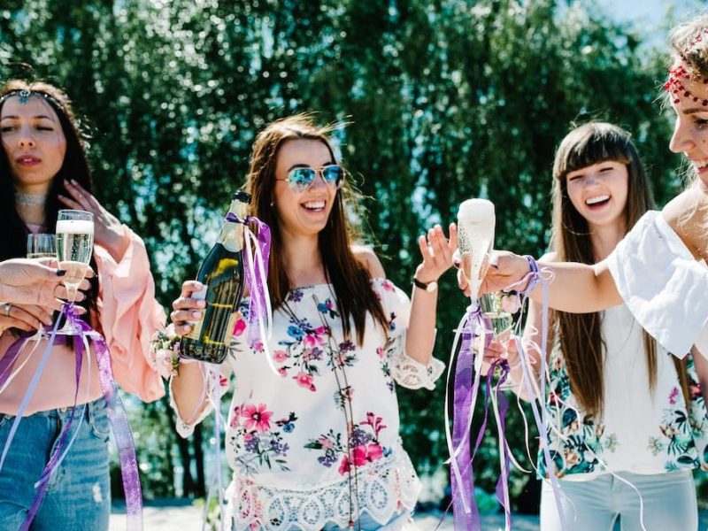 hens party ladies party and champagne
